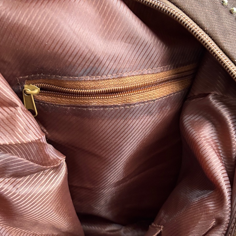 Aldo Beautiful Brown Beaded Hobo Bag - Picture 10 of 12